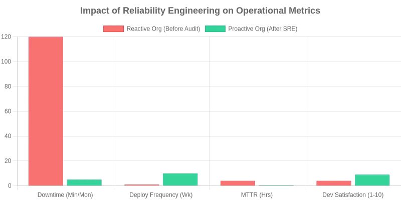 Impact of Reliability Engineering on Operational Metrics